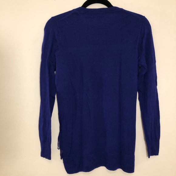 J. Crew Wool Sweater - Ties on Sides, Purple - Picture 5 of 5